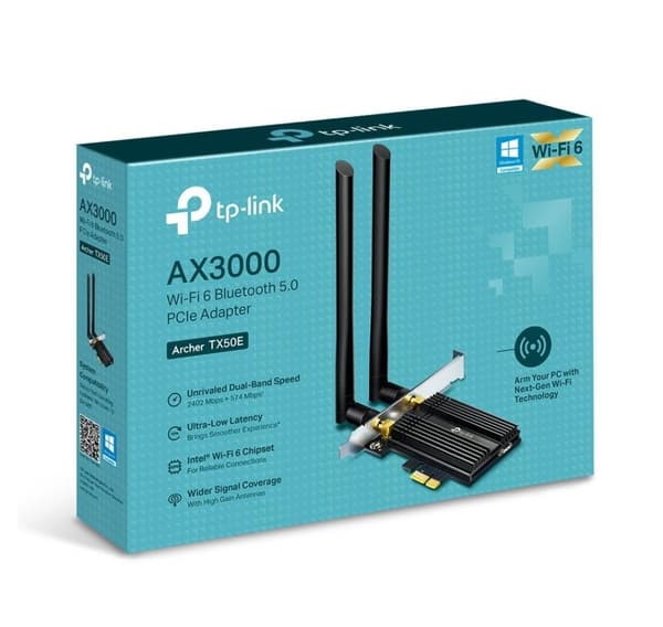 Wrl-adapter 3000mbps pcie/archer tx50e, Tp-link