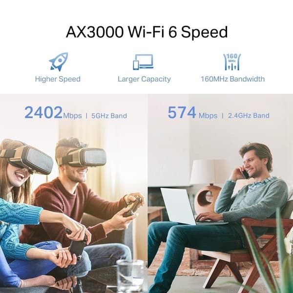 WRL rekkeviddeforlenger 3000mbps/re705x, Tp-link