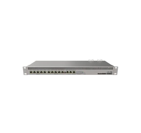 Verkkoreititin 10/100/1000m 13port/rb1100x4, Mikrotik Ruostumaton teräs