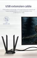Miniatyrbilde 9 av 11: INF Trådløs WiFi-adapter - Svart 0