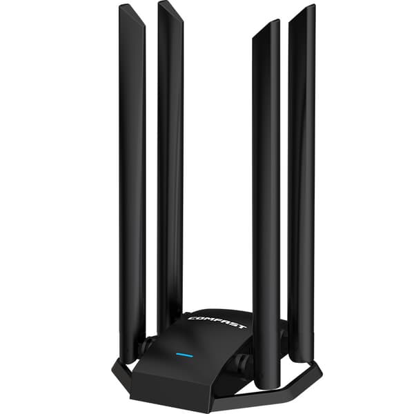 INF Trådløs WiFi-adapter - Svart 0