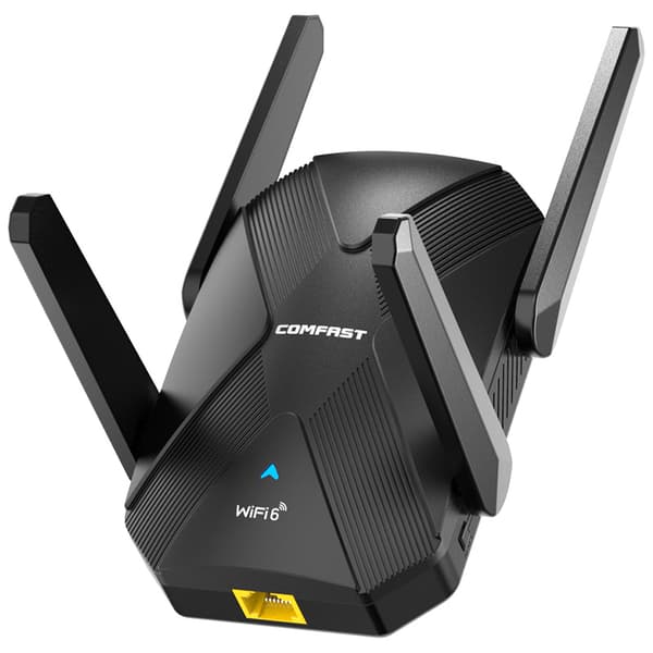 INF WiFi 6 Range Extender - Svart 0