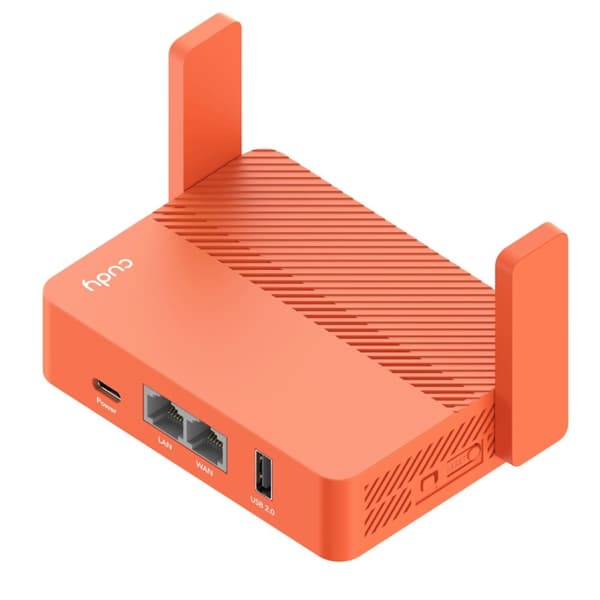 Cudy AC1200 trådlös router Fast Ethernet Orange