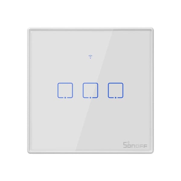 Smart Switch WiFi + RF 433 Sonoff T2 EU TX (3-kanals)