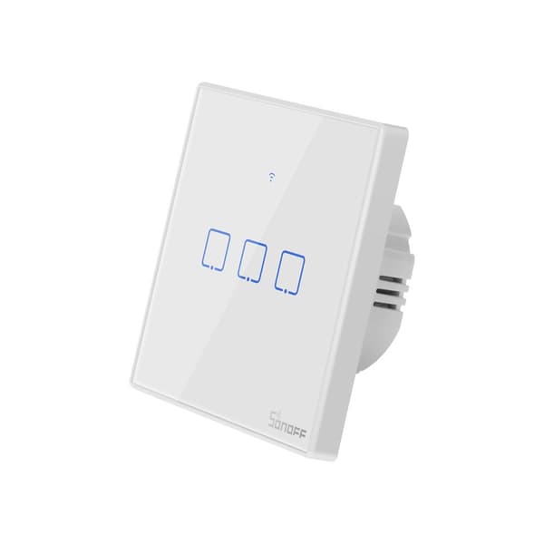 Smart Switch WiFi + RF 433 Sonoff T2 EU TX (3-kanals)