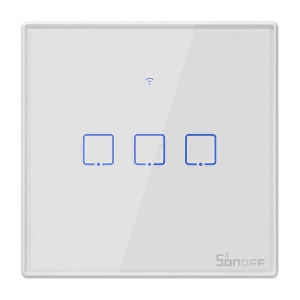 Smart Switch WiFi + RF 433 Sonoff T2 EU TX (3-kanals)