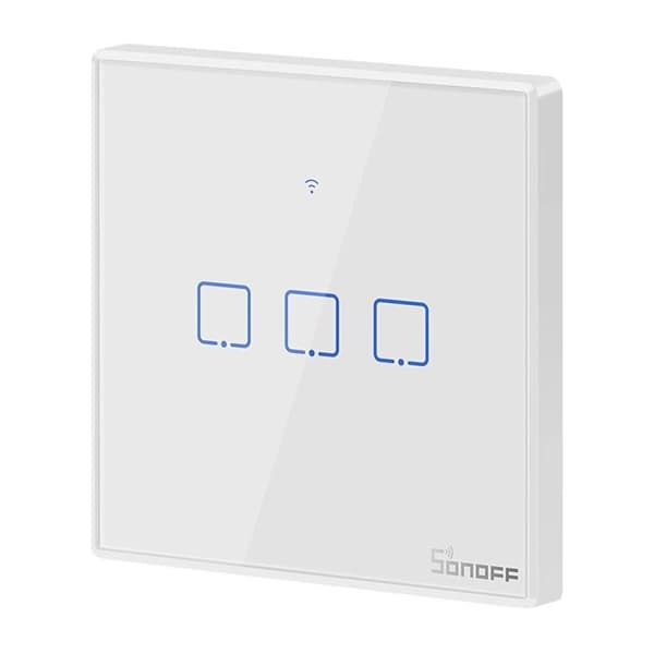 Smart Switch WiFi + RF 433 Sonoff T2 EU TX (3-kanals)