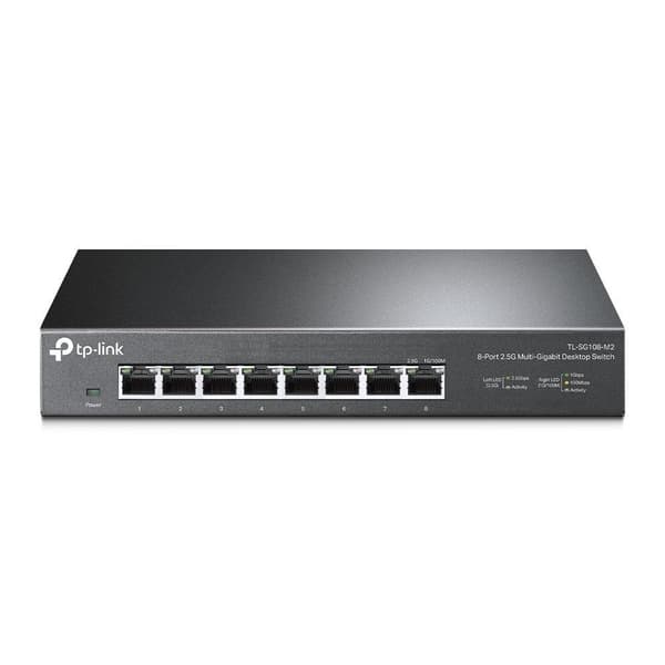 Bryter tl-sg108-m2 (skrivebord/sokkel, tl-sg108-m2), Tp-link Sort