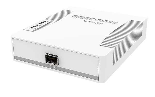 Vaihda css106-5g-1s (pöytäkone/jalusta, 5x10base-t / 100base-tx / 1000base-t, 1xsfp, css106-5g-1s), Mikrotik