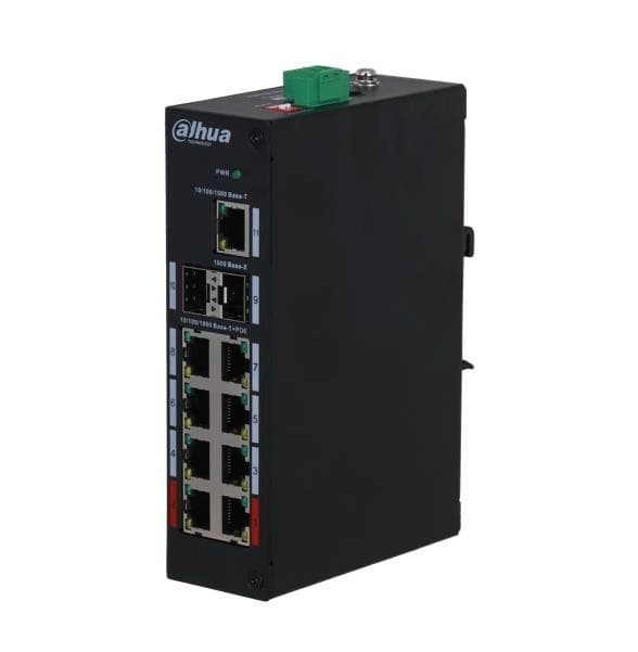 Switch poe-porte 8 (pfs3211-8gt-120-v2), Dahua Sort