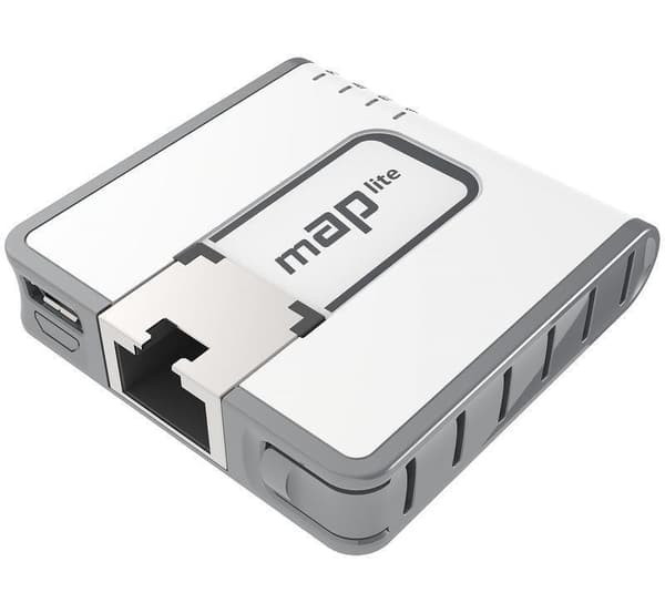 Tilgangspunkt ieee 802.11 b/g (ieee 802.11n, 1x10/100m, rbmapl-2nd), Mikrotik Hvit