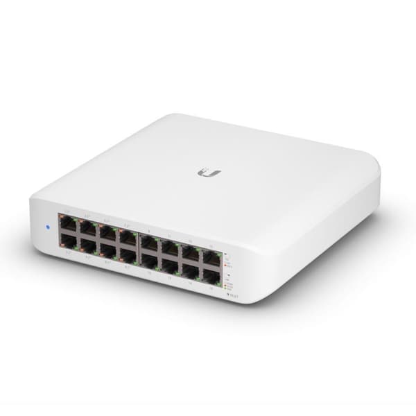 Switch usw-lite-16-poe (typ l2, 16x10base-t / 100base-tx / 1000base-t, poe+ portar 8, 45 watt, usw-lite-16-poe), Ubiquiti Vit