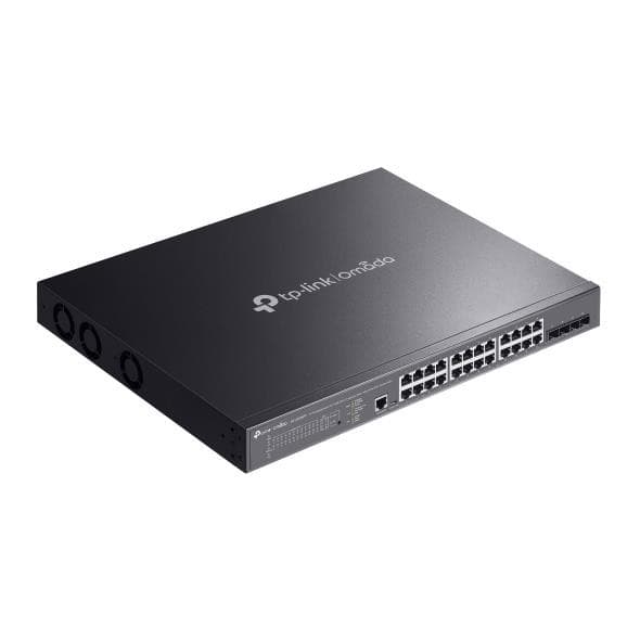 Switch TP-LINK Omada (SG3428XMPP, Rack, 24x10Base-T / 100Base-TX / 1000Base-T, 4xSFP+, 1xConsole, 1, PoE+ portar 16, 500 Watt)