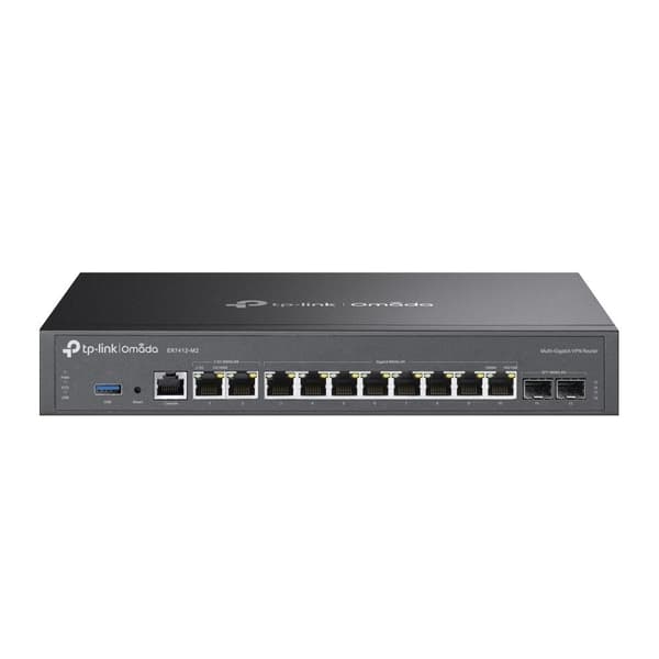 NET ROUTER 1000M 10PORT VPN/OMADA ER7412-M2 TP-LINK Sort