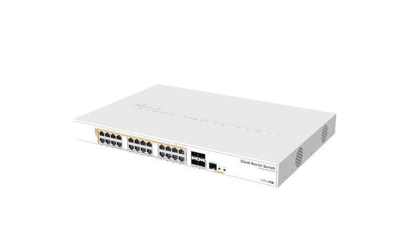 Switch type l3 (rack, 24x10base-t / 100base-tx / 1000base-t, 4xsfp+, 1xrj45, crs328-24p-4s+rm), Mikrotik