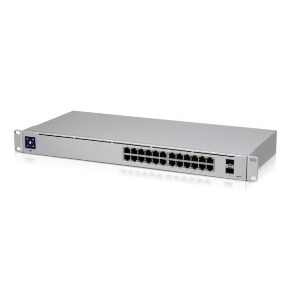 Switch usw-24 (typ l2, 24x10base-t / 100base-tx / 1000base-t, 1xsfp, usw-24), Ubiquiti Silver