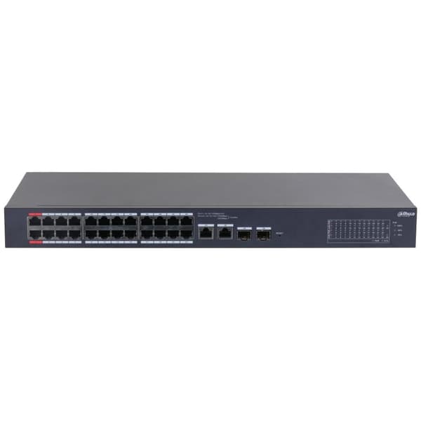 Switch cs4226-24et-240 (skrivebord/sokkel, rack 1u, 24x10base-t / 100base-tx, 2x10/100/1000base-t/sfp combo, 2, 26), Dahua