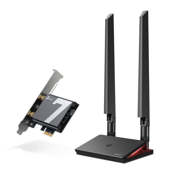 Wrl-adapter 9300mbps wi-fi 7/archer tbe550e, Tp-link Svart