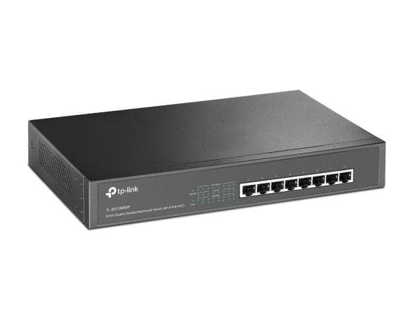 Switch tl-sg1008mp (skrivebord/sokkel, rack, poe+ porte 8, tl-sg1008mp), Tp-link