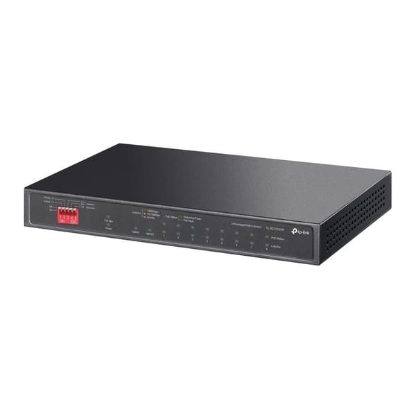 Switch TP-LINK TL-SG1210PP (9x10Base-T / 100Base-TX / 1000Base-T, 1x10/100/1000BASE-T/SFP combo, PoE+ ports 6, TL-SG1210PP)