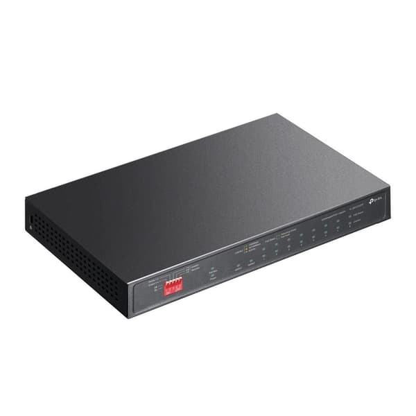 Switch TP-LINK TL-SG1210PP (9x10Base-T / 100Base-TX / 1000Base-T, 1x10/100/1000BASE-T/SFP combo, PoE+ ports 6, TL-SG1210PP)