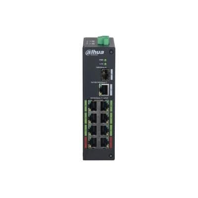 Switch DAHUA LR2110-8ET-120-V2 (PoE ports 8, DH-LR2110-8ET-120-V2) Svart