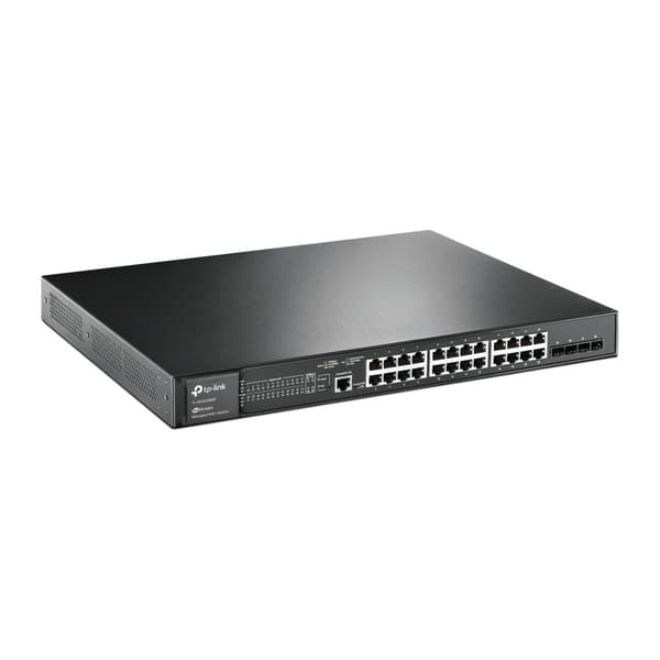 Switch TP-LINK Omada (TL-SG3428MP, Rack, 4xSFP, 1xConsole, 1, 384 Watts, TL-SG3428MP)