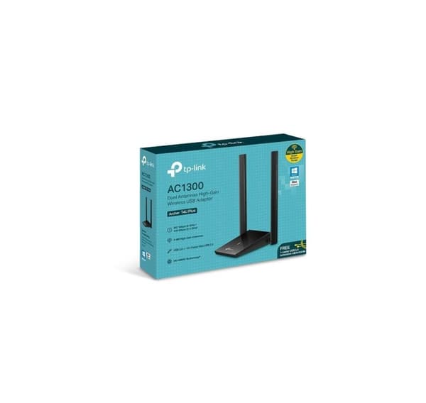 Wrl-adapter 1300mbps usb dual/band archer t4u plus, Tp-link