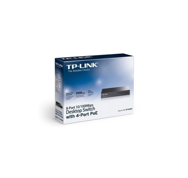 Nettsvitsj 8port 10/100m poe/tl-sf1008p, Tp-link