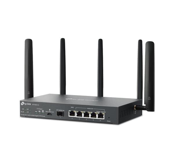 Verkkoreititin 1000m 6porttinen vpn/omada 4g+ er706w-4g, Tp-link