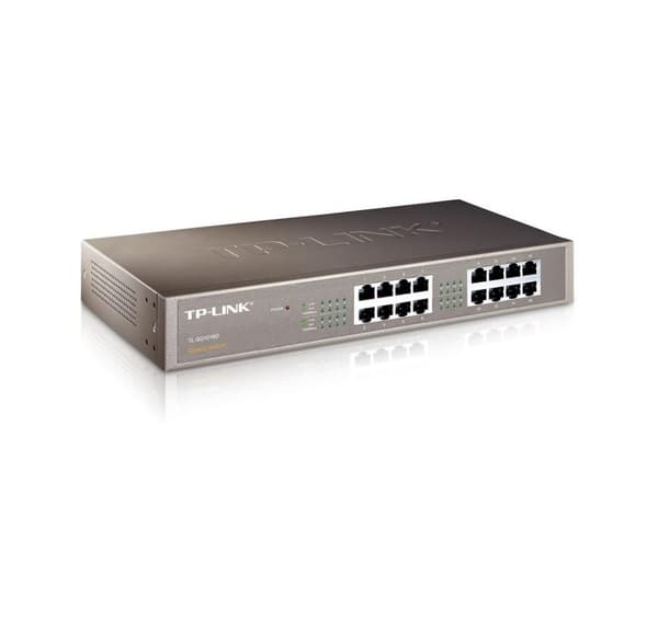 Nätswitch 16port 1000m/tl-sg1016d, Tp-link Svart