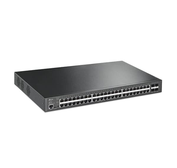 Kytkin, Tp-link, omada (tl-sg3452xp, tyyppi l2+, teline, 48x10base-t / 100base-tx / 1000base-t, 4xsfp+, 1, 1, poe+ portit 48)