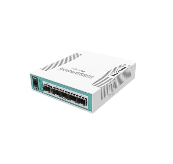 Nettverksrutersvitsj 5port, SFP/CRS106-1C-5S, MIKROTIK Hvit