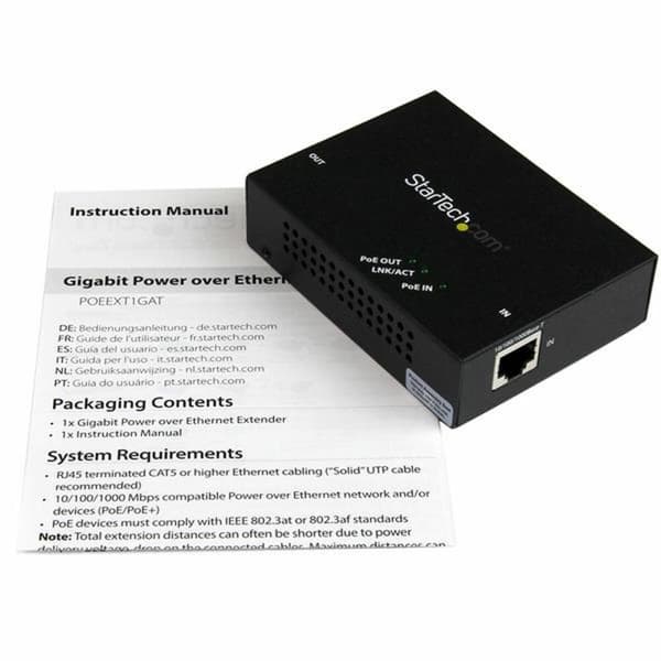 Signalförstärkare PoE Startech POEEXT1GAT