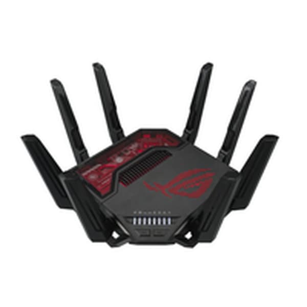 Router Asus GT-BE19000 Sort Sort/Rød USB USB 2.0 RJ45 Ethernet LAN USB 3.2 Wi-Fi