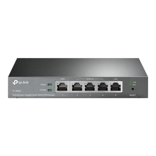 TP-Link SafeStream TL-ER605 V1.6 - router - skrivbordsmodell Svart