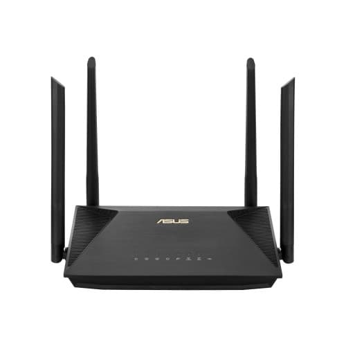 ASUS RT-AX53U - trådlös router - Wi-Fi 6 - skrivbordsmodell Svart