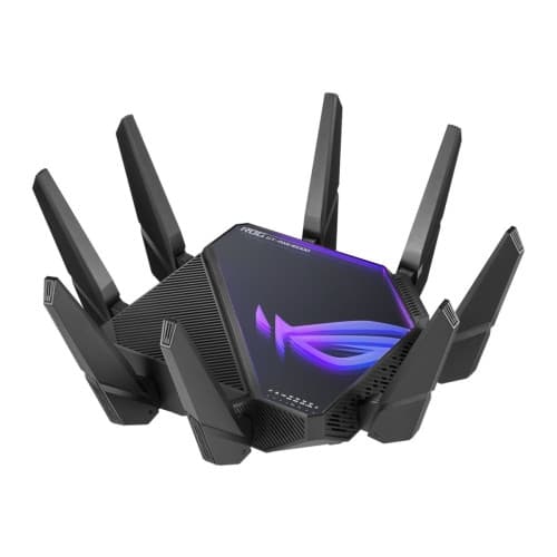 ASUS ROG Rapture GT-AXE16000 - trådlös router - Wi-Fi 6E - skrivbordsmodell