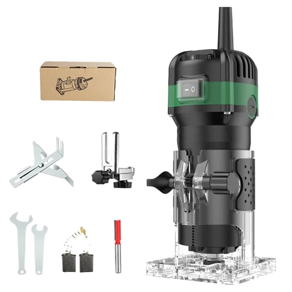 Elektrisk Trimmer til Træ, 800W Motor, 33000 RPM Hastighedsregulering,Standard