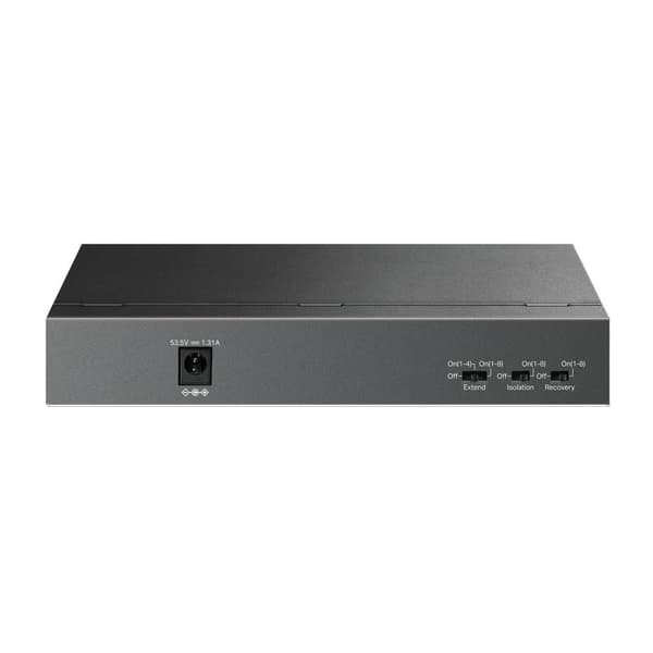 Switch ls109p (skrivebord/sokkel, 9x10base-t / 100base-tx, poe+ porter 8, ls109p), Tp-link