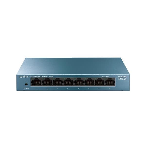 Bryter ls108g (8x10base-t / 100base-tx / 1000base-t, ls108g), Tp-link Blå