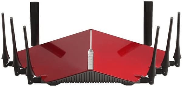 D-LINK Wireless Router Gigabit Ethernet Tri-band (2.4 GHz 5 GHz 5 GHz) Black Red DIR-895L Svart, Röd