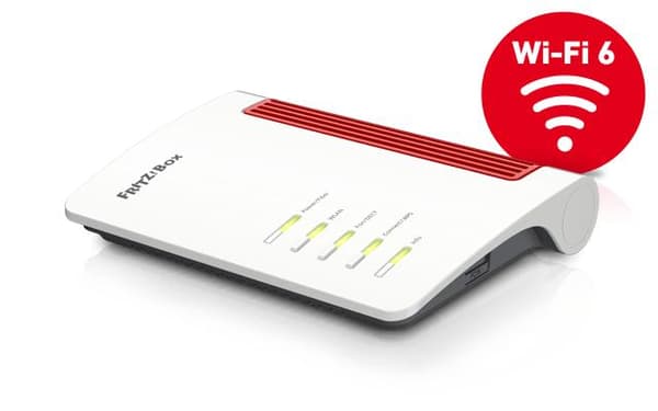 AVM FRITZ!Box 5530 Fiber - Trådlös router - GPON-terminal / röstkort - 3-portsswitch - GigE, 2,5 GigE, GPON, XGS-PON, AON - 802.11a/b/g/n/ac/ax - Dual