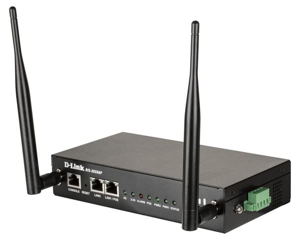 D-Link DIS-2650AP - trådløs basestation - 2 porte - Wi-Fi 5 - 2,4 GHz, 5 GHz - DC - væg-/DIN-skinne monteres (DIS-2650AP)