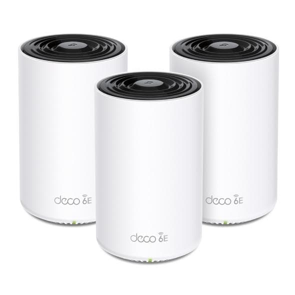 TP-Link Deco XE75 - Mesh WiFi - Tri-band - Wifi 6E - 5400 Mbps - 3-pack - 2022