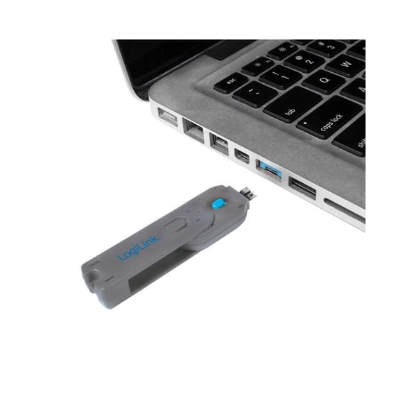 Logilink, USB-portblokering (1x nøgle og 8x låse), AU0045