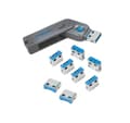 Miniatyrbillede 1 af 4: Logilink, USB-portblokering (1x nøgle og 8x låse), AU0045