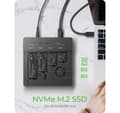 Miniatyrbillede 4 af 6: Raidsonic, 4-Bays USB4 Duplikator (1:3 klon) til NVMe M.2 SSD, IB-4013MCL-C4