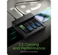Miniatyrbillede 2 af 6: Raidsonic, 4-Bays USB4 Duplikator (1:3 klon) til NVMe M.2 SSD, IB-4013MCL-C4
