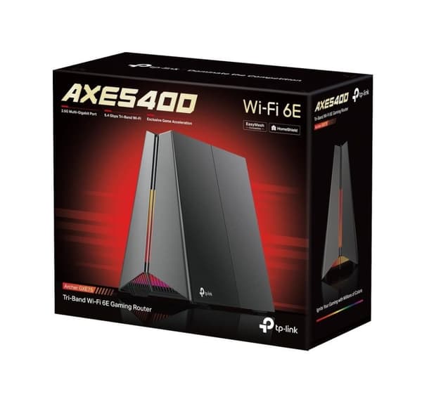 TP-LINK, AXE5400 Tri-Band Wi-Fi 6E Gaming Router, Archer GXE75